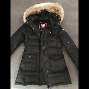 Pajar Black Down Parka sz SMALL